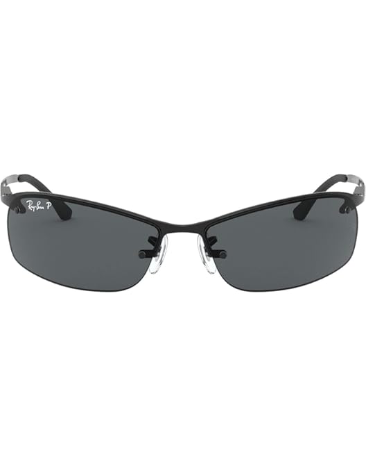 Amazon.com: New Ray Ban Top Bar RB3183 004/71 Gunmetal/ Green 63mm